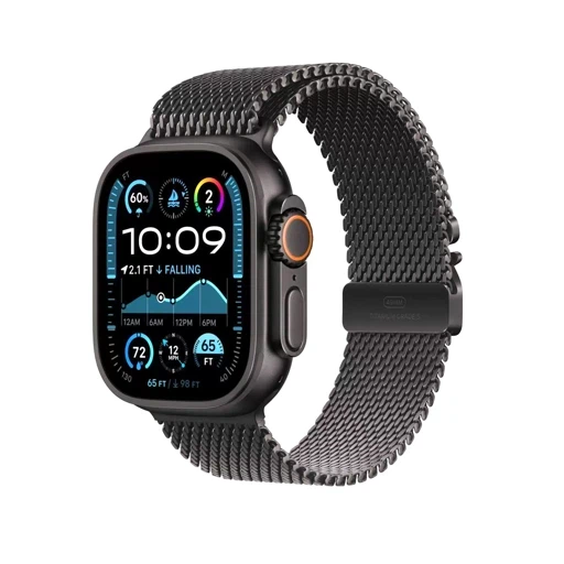 Умные часы Apple Watch Ultra 2 2024 GPS + Cellular 49mm Black Titanium Case with Black Titanium Milanese Loop - M (MX5U3)